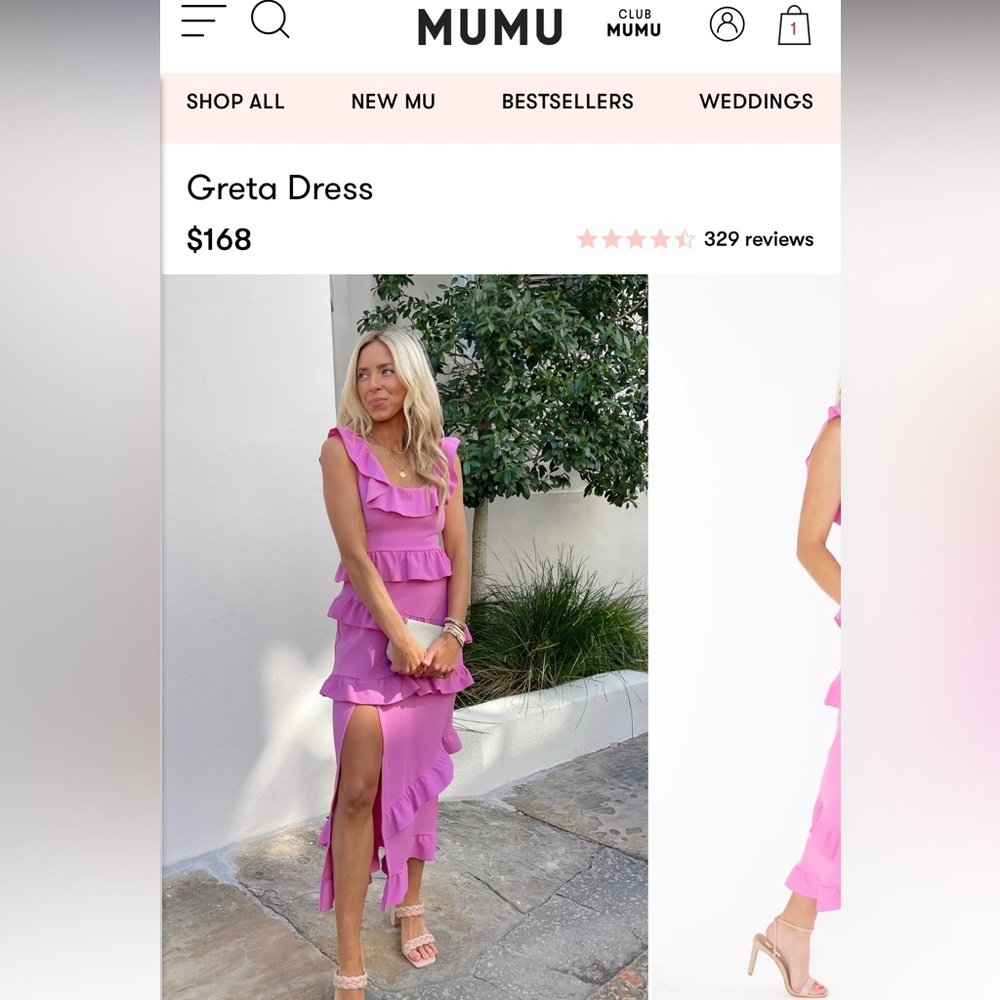 Show Me Your MuMu Greta Dress in Pink